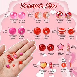 Kit de recherche de fabrication de bijoux en perles à faire soi-même pour la saint-valentin&nbsp;DIY-CJ0002-29