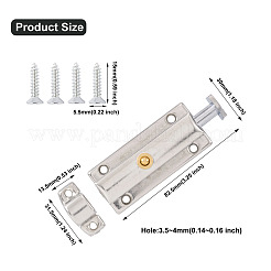 Federschloss-Set aus Edelstahl 304&nbsp;SW-TAC0001-22A-P