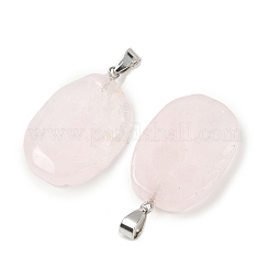 Природного розового кварца подвески&nbsp;G-C256-01F