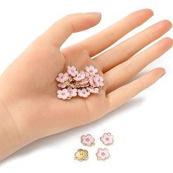 Подвески из эмалевого сплава с покрытием из легкого золота&nbsp;ENAM-YW0002-20B