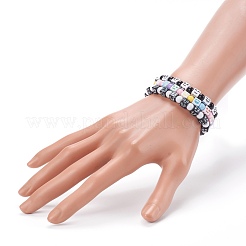 Наборы браслетов из акрила стрейч из бисера&nbsp;BJEW-JB06115