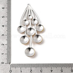 Grandi pendenti in acciaio inossidabile 304 bicolore&nbsp;STAS-B120-01GP-03
