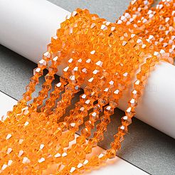 Прозрачные стеклянные бусины гальваническим пряди&nbsp;LS-GLAA-F029-3mm-C23