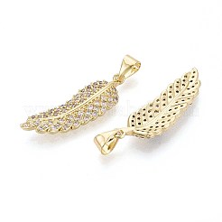 Латунные микро проложить кубического циркония подвески&nbsp;KK-T071-119G