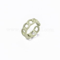 Anelli per polsini in lega verniciati a spruzzo&nbsp;RJEW-T011-29E-RS