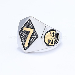 Кольца для мужчин из нержавеющей стали 316L в стиле панк&nbsp;FS-WG96F45-09