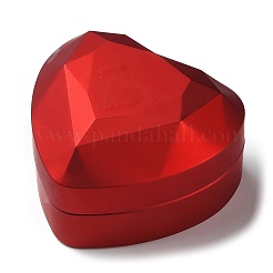 Scatole porta anelli in plastica a forma di cuore&nbsp;CON-C020-01A