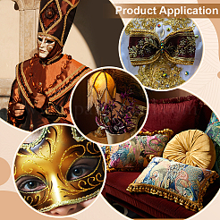 Полиэстеровые ромбовидные плетеные ленты&nbsp;DIY-WH0890-02B