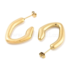 Orecchini a bottone in acciaio inossidabile 304 per donna&nbsp;EJEW-K283-10G