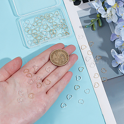 100 шт. 2-х цветные латунные соединительные кольца&nbsp;KK-ME0003-06