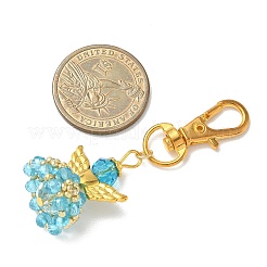 Подвески из стекла и сплавов «ангел»&nbsp;HJEW-MZ00360-04