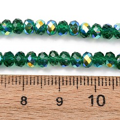 Galvanisieren transparente Glasperlen Stränge&nbsp;EGLA-A046-01A-18
