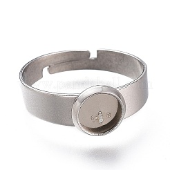 Не тускнеющие регулируемые кольца для пальцев из нержавеющей стали 304&nbsp;X-STAS-F149-18P-F