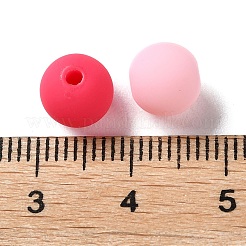 Прорезиненные бусины с имитацией силикона и акрила&nbsp;X1-MACR-D029-01N