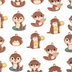 20шт 5 стиля подвески из сплава с эмалью&nbsp;ENAM-FS0003-06