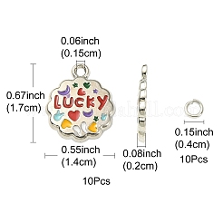 10 шт. Подвески из сплава с эмалью&nbsp;ENAM-YW0002-91