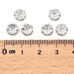 Латунные бусины-разделители из хрусталя класса А&nbsp;RB-A006-7MM-S