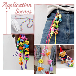 52шт 26 стиля непрозрачные акриловые европейские бусины&nbsp;OACR-UN0001-08