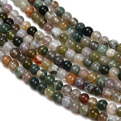 Natur Indien Achat Perlen Stränge&nbsp;GG-CBA77FB-A01-3mm