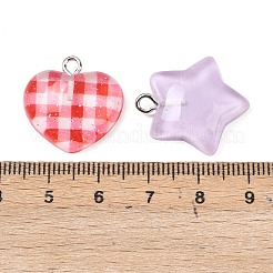 Прозрачные смоляные подвески&nbsp;RESI-I350-06