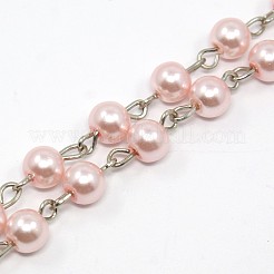 Fatti a mano perline perle di vetro catene&nbsp;AJEW-ph00493-03