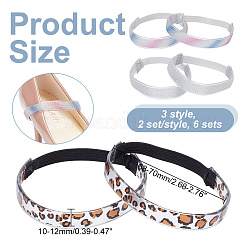 6 комплект 3-х видов блестящих шнурков из смолы&nbsp;AJEW-GO0001-07