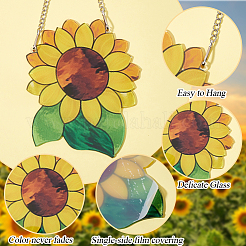 2 Set Sonnenblumen-Sonnenfänger&nbsp;AJEW-CN0002-22
