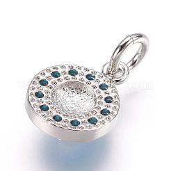 Латунные микро проложить кубического циркония подвески&nbsp;ZIRC-E124-63P