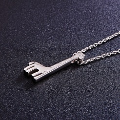 Collier avec pendentif girafe en argent sterling plaqué rhodium au design mignon&nbsp;JN239A