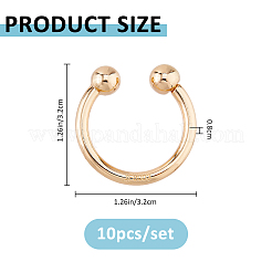 10 Stück U-förmige Bikini-Clips aus Zinklegierung&nbsp;FIND-FH0017-06A-KCG