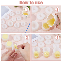 10 шт. 10 вида силиконовых форм для помадки&nbsp;DIY-FH0010-39