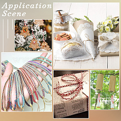 2 рулон ниток для макраме из хлопка в два сложения&nbsp;MAKN-CY0001-01C