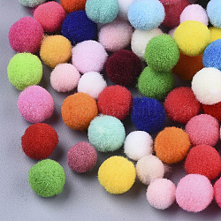 DIY-Puppe Handwerk Polyester hochelastische Pompon Ball, Runde, Mischfarbe, 7~10 mm