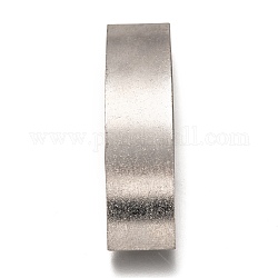 Encantos de la diapositiva de 304 acero inoxidable, tubo curvado, color acero inoxidable, 53x13x5mm, agujero: 12.5x3.5 mm