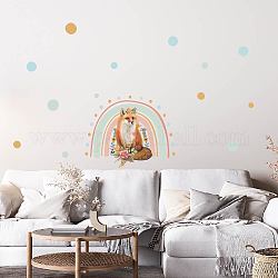 PVC Wall Stickers, Wall Decoration, Fox, 980x390mm, 2pcs/set