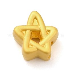 Zink-Legierung Perlen, mattgoldene Farbe, Stern, 11.5x11x6 mm, Bohrung: 3.5 mm