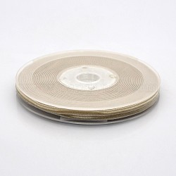 Polyester Velvet Ribbon for Gift Packing and Festival Decoration, Tan, 1/4 inch(7mm), about 70yards/roll(64m/roll)