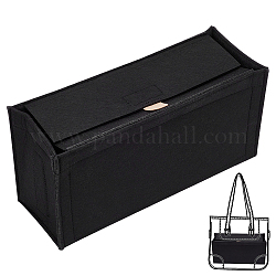 Wadorn фетровая сумка-органайзер для сумки-тоут, Фетровый мешок в сумке, внутренняя сумка для удаления, сумка для хранения большой емкости для l onthego мм 35 и d, маленькая косметичка для книг, 11.8x 4.3x 5.9 дюйм, чёрные