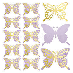 Papillon en papier double couche creux 3d, pour la maison salon chambre décoration murale, couleur mixte, 203x264x0.2mm