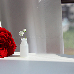 Bouteilles de vase en verre miniatures, accessoires de maison de poupée de jardin paysager micro, décorations d'accessoires de photographie, blanc, 14x25mm
