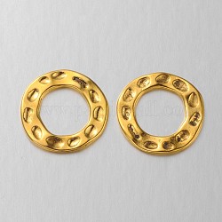 Anillos de enlace de estilo tibetano, marcos de círculo, sin plomo y cadmio, anillo, aproximamente 24 mm de diámetro, Thick.lf2y 8216mm, color antiguo del oro