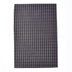 Fogli di tessuto in similpelle, per accessori per l'abbigliamento, nero, 30x20x0.05cm