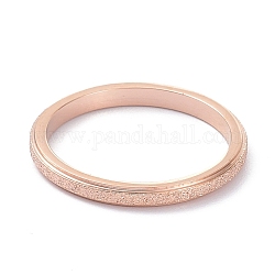 女の子の女性のための2mmマットプレーンドームフィンガーリング  イオンプレーティング（ip）ステンレス鋼リング304個  ローズゴールド  usサイズ8（18.1mm）