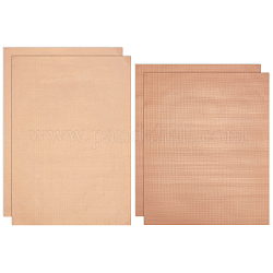 Superfindings 4 лист 2 стильная подушка для барбекю из ПТФЭ, антипригарные термостойкие коврики для гриля, прямоугольные, песчаный коричневый, 2 листов / стиль