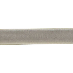 1/4インチの片面ベルベットリボン  ライトグレー  1/4インチ（6.5mm）  約200ヤード/ロール（182.88メートル/ロール）
