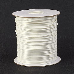 Umweltfreundliche koreanische gewachste Polyesterschnur, weiß, 0.8 mm, ca. 174.97 Yard (160m)/Rolle