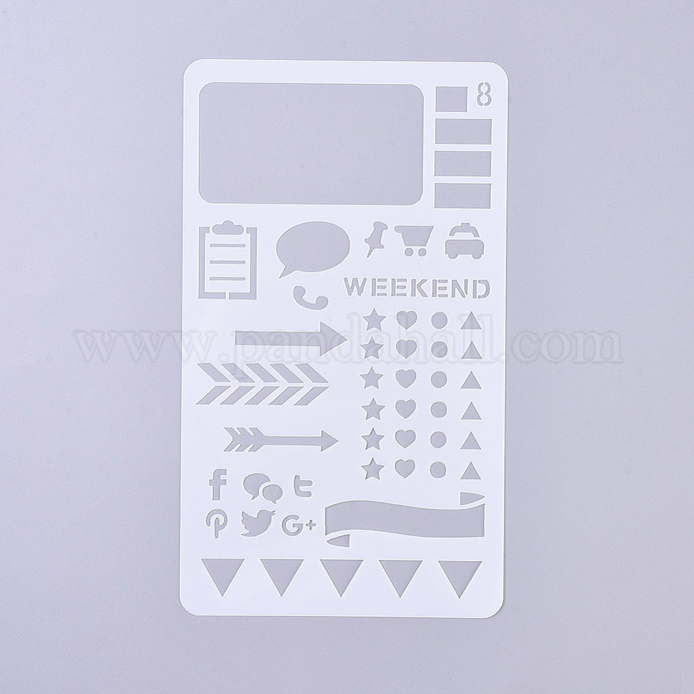 Lot 4 Règles Pochoirs Dessin Multicolores – Pochoirs Plastique Réutilisables Pour Enfants, École, Papeterie, Créativité, Géométrie Fun