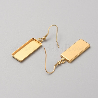 Фурнитура для сережек-подвесок из нержавеющей стали 304 STAS-WH0016-65G-1