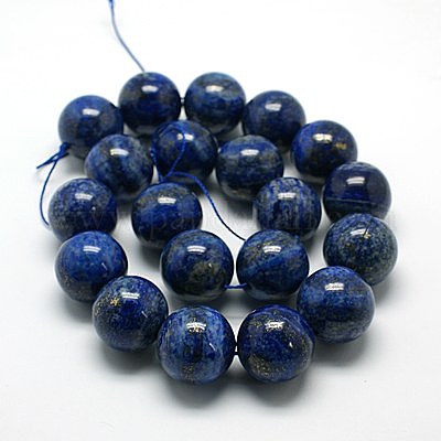 Chapelets de perles en lapis-lazuli naturel&nbsp;G-J001I-20mm-1