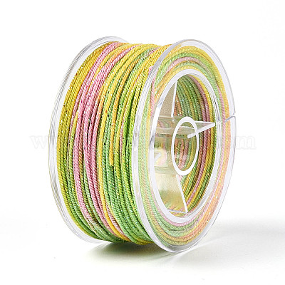 27 м сегментно окрашенные круглые полиэфирные витые шнуры&nbsp;OCOR-N009-02A-16-1